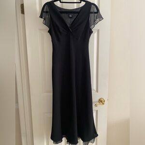 Black silk dress